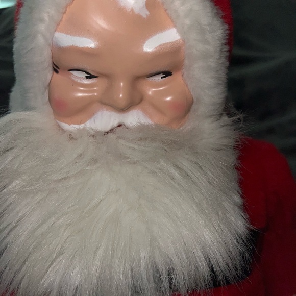 Parisi Creations 1960’s Santa Claus 42” Plush Hard Plastic Face Hard To Find - Picture 15 of 16